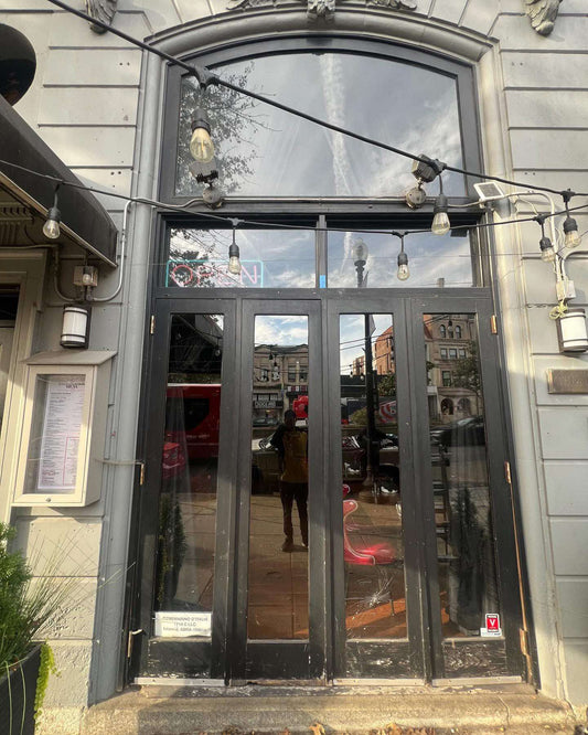 Replaced clear glass panel in sliding patio door by Apex Glass & Doors